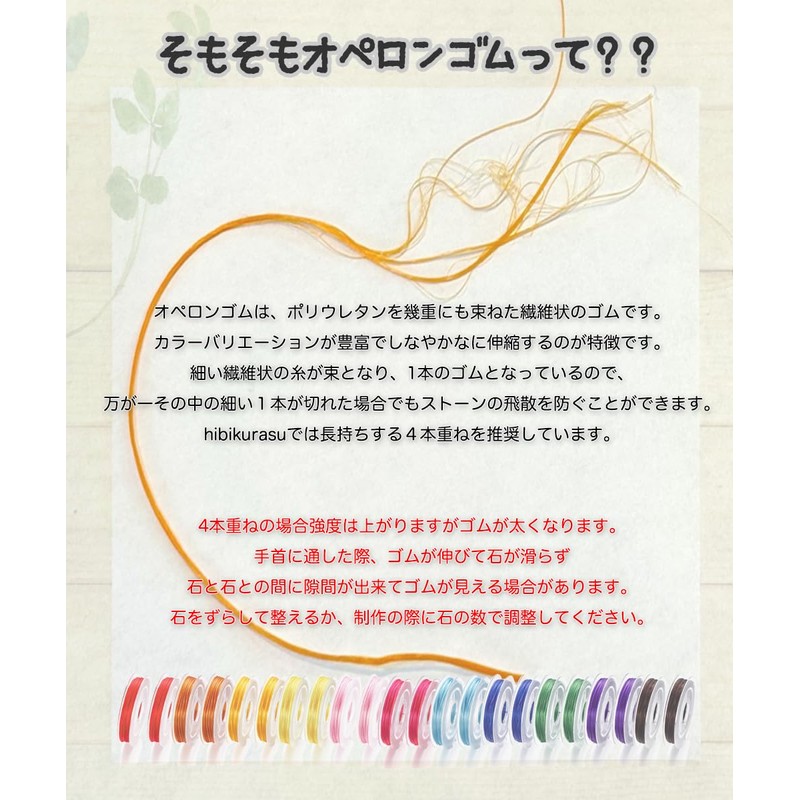 hibikurasu OPERON RUBBER BRACELET RUBBER WIRE CLIP FOR BRACELET ELASTIC