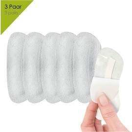 BERGAL ANTISLIP Heel Protectors (6 Pack) Heel Cushions for Protection against Friction and Sliding, for Hard Heel Caps, Anti-Blisters, with Strong Adhesion, One Size, for 3 Pairs of Shoes