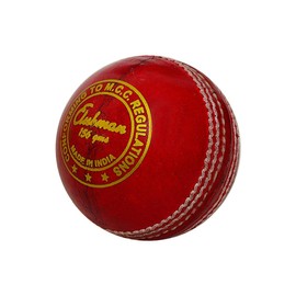GM Club Man Cricket Leather Ball, Red