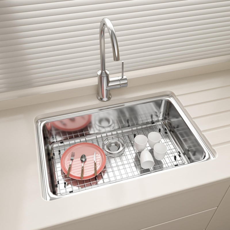 Stainless Steel Sink Rack 28.4" X 14.3",Sink Protector for Kitchen