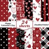 Valentines Pattern Paper Double Sided Valentine Decorative Scrapbook Craft Paper,Love