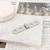 OTOTEC 20PCS 180 Degree Folding Flip Hinges 76x15mm Hole Center