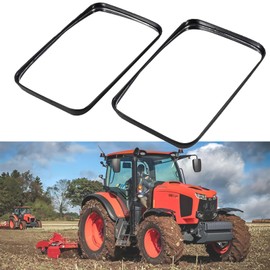 2 Pieces Rear View Mirror for Kubota Tractors - Part Number 3F260-53342 - Compatible with L4240HSTC, L5740HSTC, M100XDC, M110XDC, B2650, L3240, LX2610, M-1100 Models - Replacement for 3F26053342