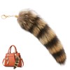 IKOPFLN Fox Tail Pendant, Key Ring Bag Accessories, Car Key