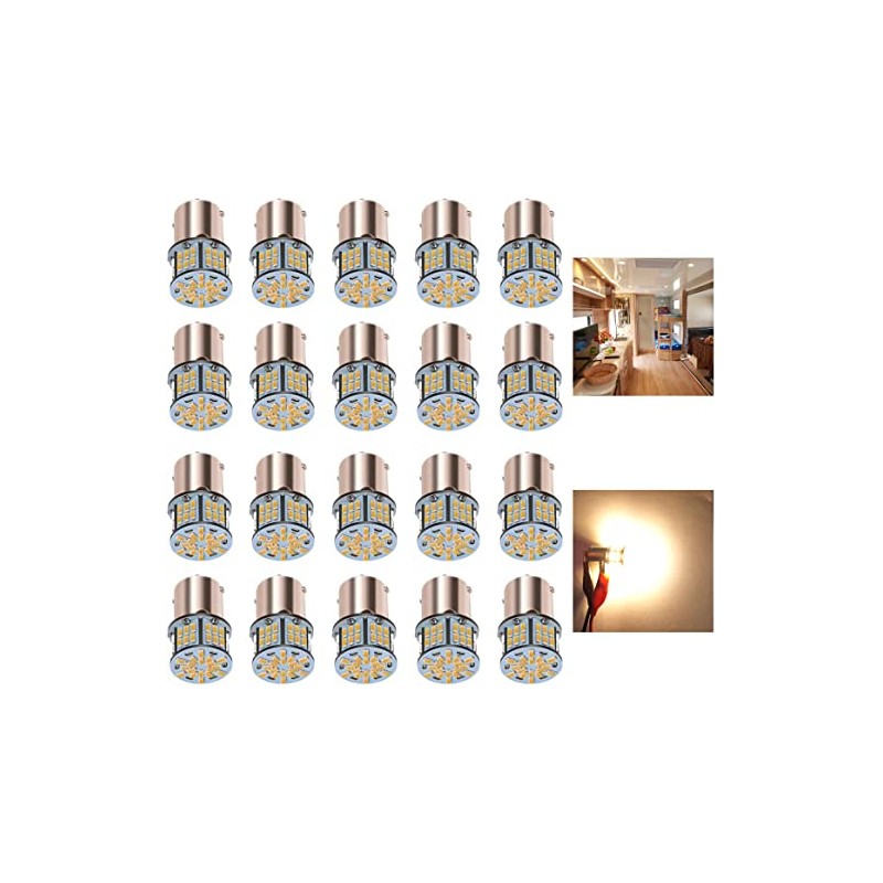 KISLED 12V LED Interior Light Bulbs - 20 Pack Warm