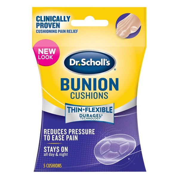 Dr. Scholls Bunion Cushions Duragel 5 Count (Pack of 2)
