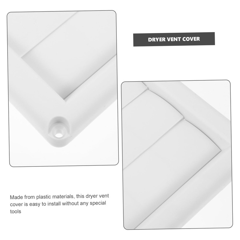 KOMBIUDA Outdoor Louvered Dryer Vent Cover Airflow Vent for Window