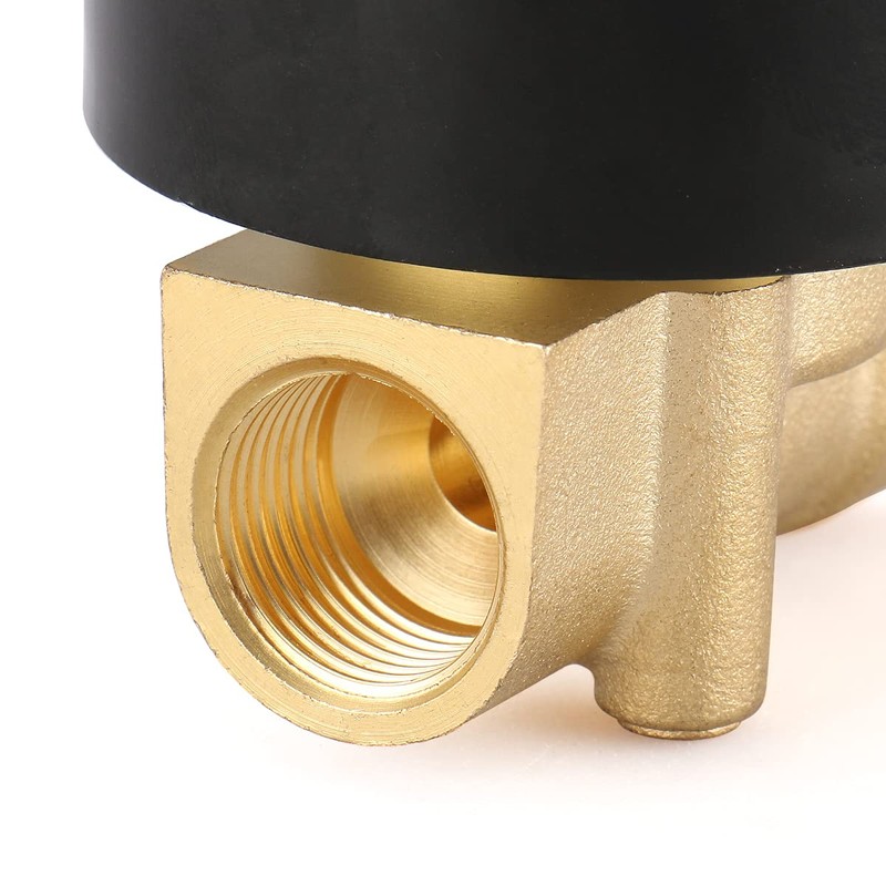 Baomain 3/8 inch Brass Electric Solenoid Valve Water Air N/C