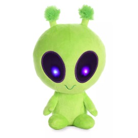 Aurora Glow in the Dark Plush Alien Toy Figure Soft Bean Pellets Collectible 6 Inches
