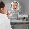 RECKODOR Bathroom Magnifying Makeup Mirror Wall Mounted with Light, Hardwired