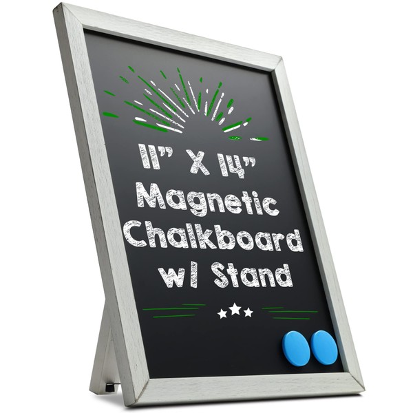 Besso Small Chalkboard Signs with Stand – Deep Black, Slate