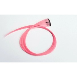 Feather & Elm Pastel light pink hair extension clip in