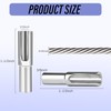 Mindoub 50 Pack 3/16" Invisible Cable Railing Kit, T316 Stainless