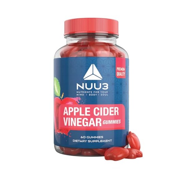 NUU3 Apple Cider Vinegar Gummies - Support for Energy, Immunity