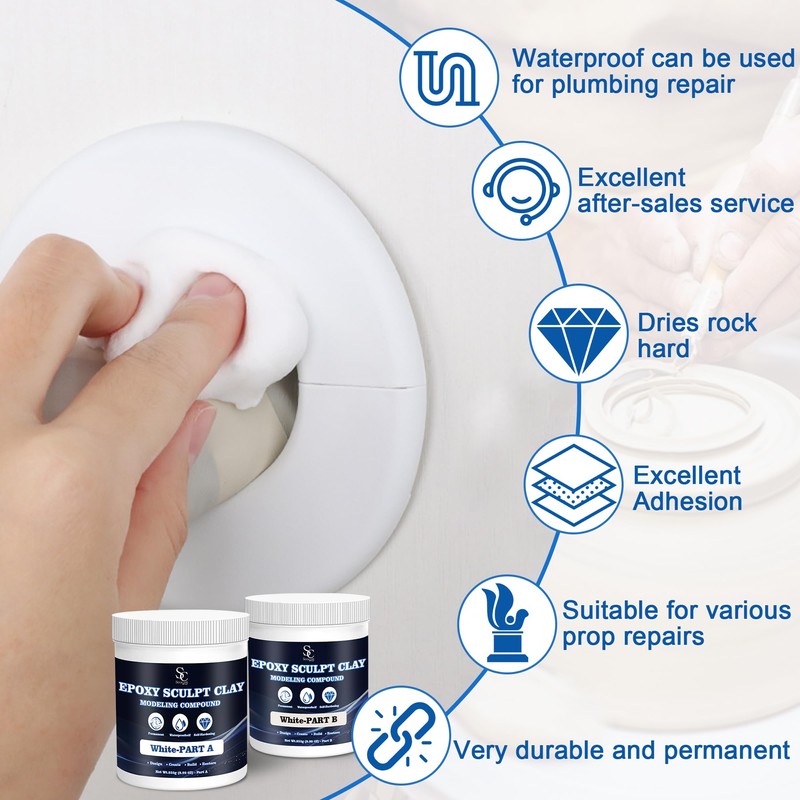 Seocam Epoxy Putty Sculpt Clay, 2 Part A & B