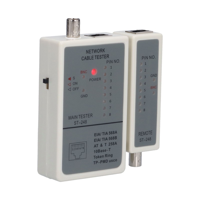 248 Cable Tester Automatic Scanning RJ45 RJ12 RJ11 Network Wires