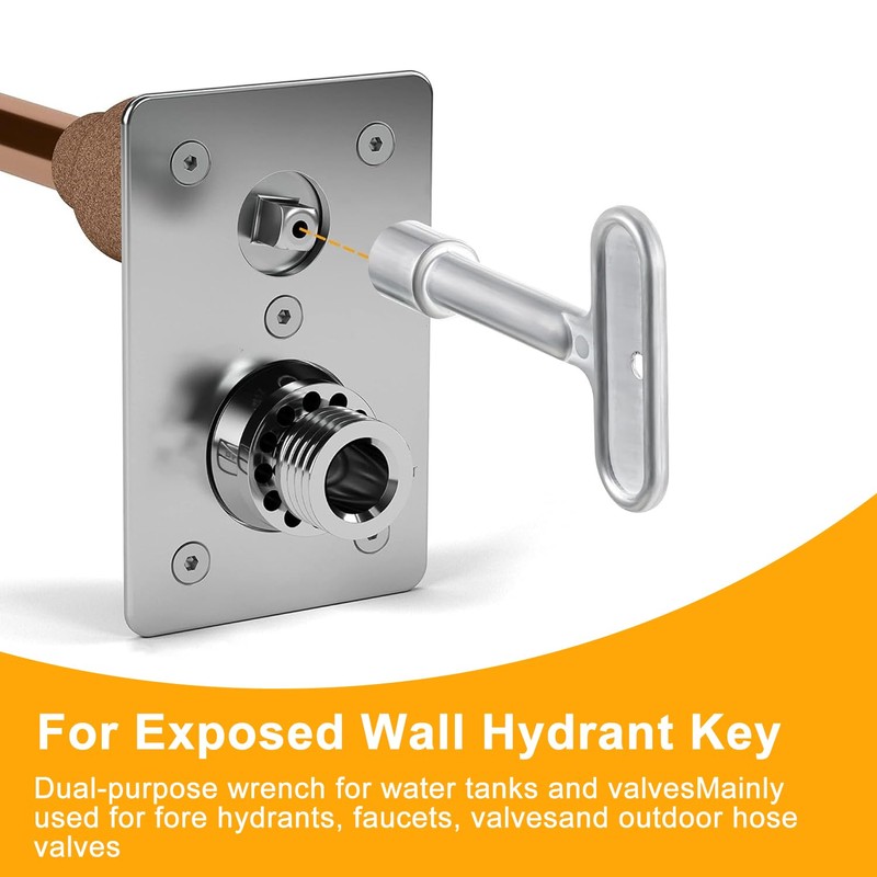 2 Pack 3/8''Hydrant Key, Upgrade Water Key for P1300-PART-13-KEY, Hydrant