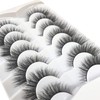 Pooplunch False Eyelashes Natural Cat Eye Look Wispy Volume Faux
