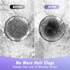 INVIHUG, 25 Pack Disposable Drain Hair Catcher, Shower Drain Hair