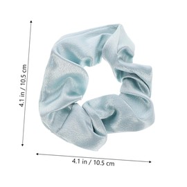 Healvian 4pcs Elastic Hair Ties for Women Seamless Solid Color Ponytail Holders Lightweight Cloth Material for Daily Wear and Parties Includes Each