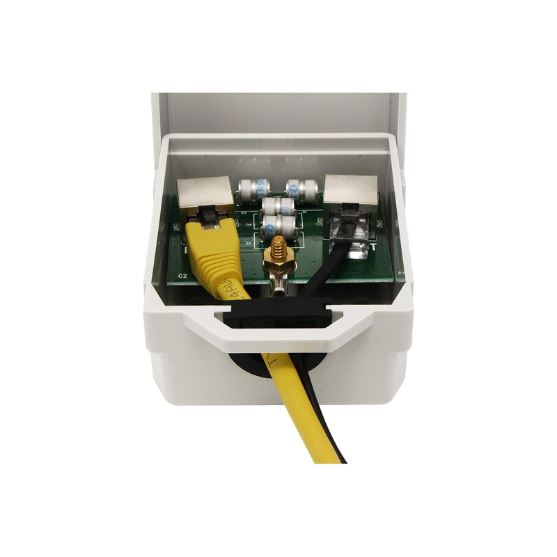 Tupavco TP303 Ethernet Surge Protector Outdoor for PoE+ Gigabit 1000Mbs