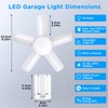 Kofarrten LED Garage Lights, Super Bright 8000 LM Garage Light