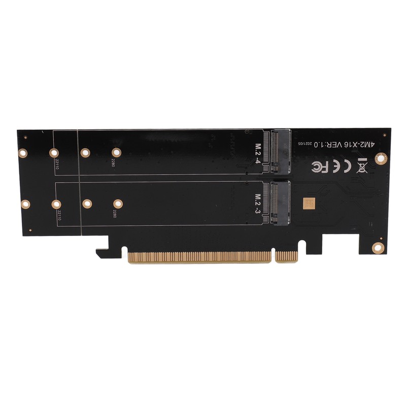 Quad M.2 NVMe to PCIe 4.0 X16 Adapter 4 Port