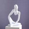 Zimoer Denker Resin Sculpture, Abstract Art Figures, Bookshelf DEK, People