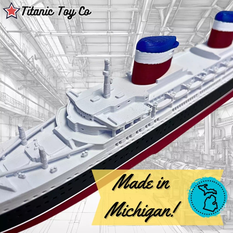 USS United States Model Ship 1 Ft Long Assembled Titanic