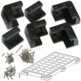 revolt Solar Mounting: Mounting Set for Solar Panels with 18-40 mm Aluminium Frame Thickness, Black (Mounting Kit, Solar Panel Mount Motorhome, Solar Panel Stand)