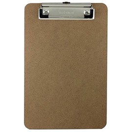 Trade Quest Memo Size 6'' x 9'' Clipboard Low Profile Clip Hardboard (Pack of 1)