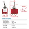 Heschen MTS-302 2 Piece Miniature Toggle Switch 3PDT ON-ON 9