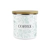 Purely Home Wild Rabbits Green Coffee Storage Canister - White