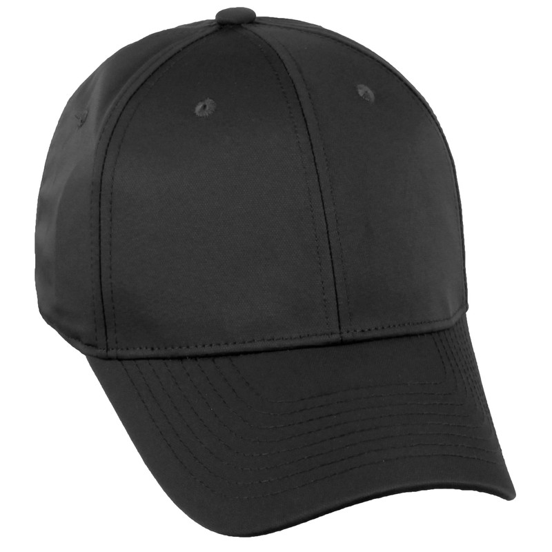 Daxton Performance Hat High Profile Structured Baseball Cap, Black