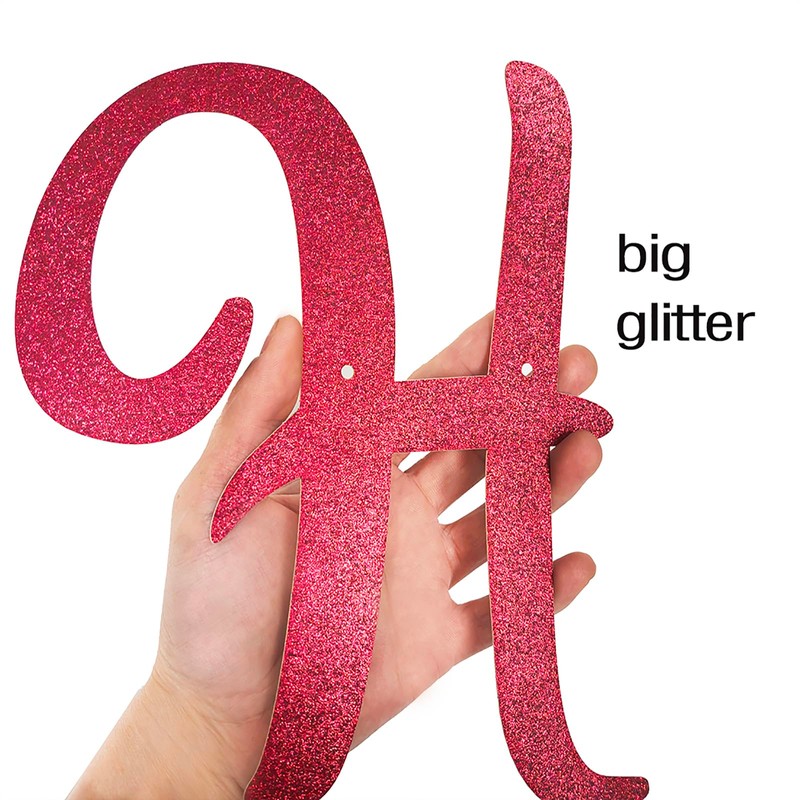 10 Feet Glitter Happy Valentine's Day Banner, No DIY Red