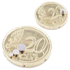 Brudazon 15 Mini Disc Magnets Set 2 x 1 mm + 3 x 1 mm + 4 x 1 mm N52 Strongest Level Neodymium Magnets Ultra Strong Power Magnet for Model Making Crafts Magnetic Disc Extra Strong