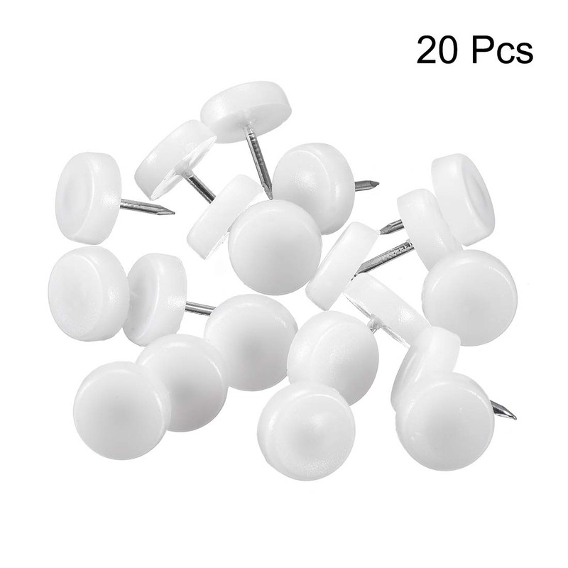 uxcell Furniture Feet Nail Plastic Glide Nails Chair Table Leg