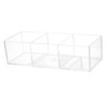 Transparent Acrylic Make-up Organizer Box, 3 Compartments, Ideal for the