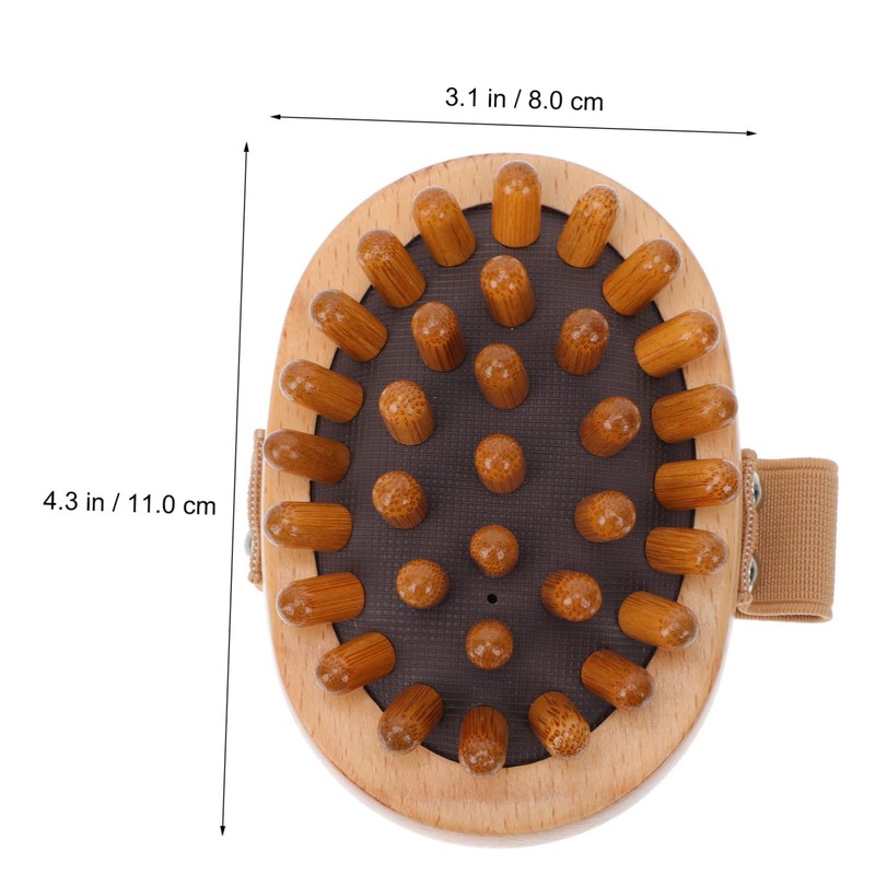OHPHCALL Handheld Wooden Massager for Home Use Ergonomic Beech Design