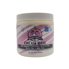 Smoke n Sanity Cream Base - Monash Certified Low FODMAP - Gluten Free - Certified Kosher - Dairy Free - MSG Free (7.0 oz Jar)