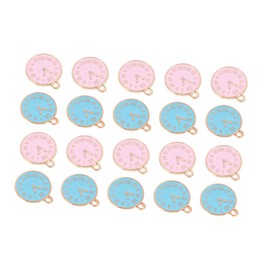 jojofuny 20Pcs Creative Clock Design DIY Jewelry Accessories Cute Pendant Charms for Earrings Bracelets Necklaces and Key Chains