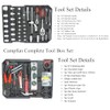 Campfun 899PCS Tool Set, Household Tool Kit with Rolling Tool