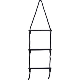 E-Z-TY Reusable 3-Step Rope Ladder (Black)
