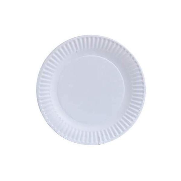 Nicole Home Collection 100 Count Everyday Dinnerware Paper Plate, 6-Inch, White (200 Count) by Nicole Home Collection