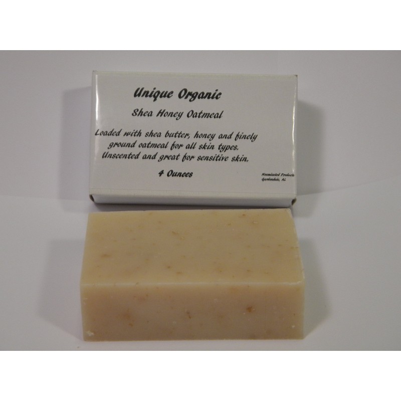 Unique Organic Shea Honey Oatmeal Soap 3 Pak