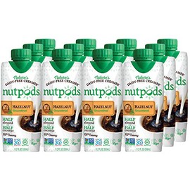 Nutpods Hazelnut Flavored Almond + Coconut Creamer, Unsweetened, Non Dairy, 11.2 Fluid Ounces (Pack Of 12)