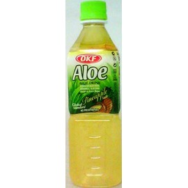 OKF Aloe Vera Drink Pineapple 16.9 Oz (Case of 10)