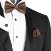 Alizeal Mens Gradient Paisley Bow Tie Pre Tied Pocket Square