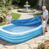 Rectangular Pool Cover for Inflatable Pool, Fits Pool Under 150"