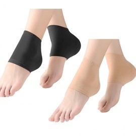 Heel moisturizing pad cracked foot pad socks foot callus removal protector calluses CH33002 Black 4ea